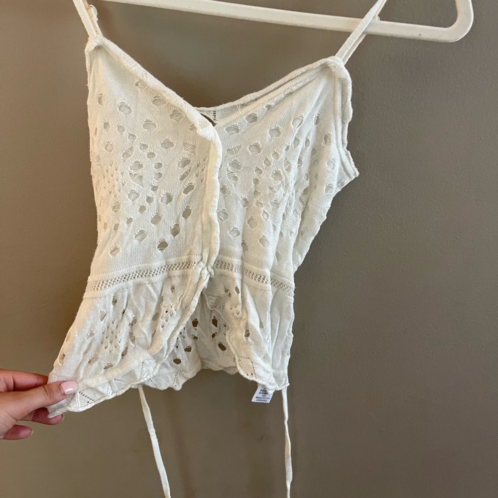 White Kimchi Blue Urban Outfitters Patterned Tank